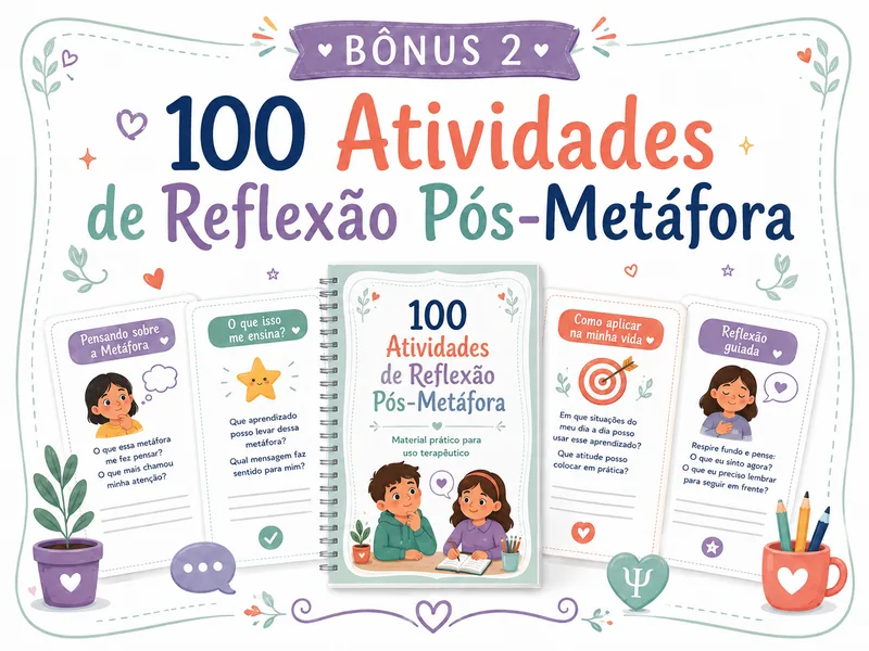 Bônus 2: atividades de reflexão pós-metáfora, luto e perdas e ansiedade de separação