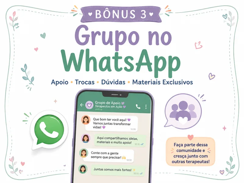 Bônus 3: Grupo Exclusivo com Atividades Extras Semanais